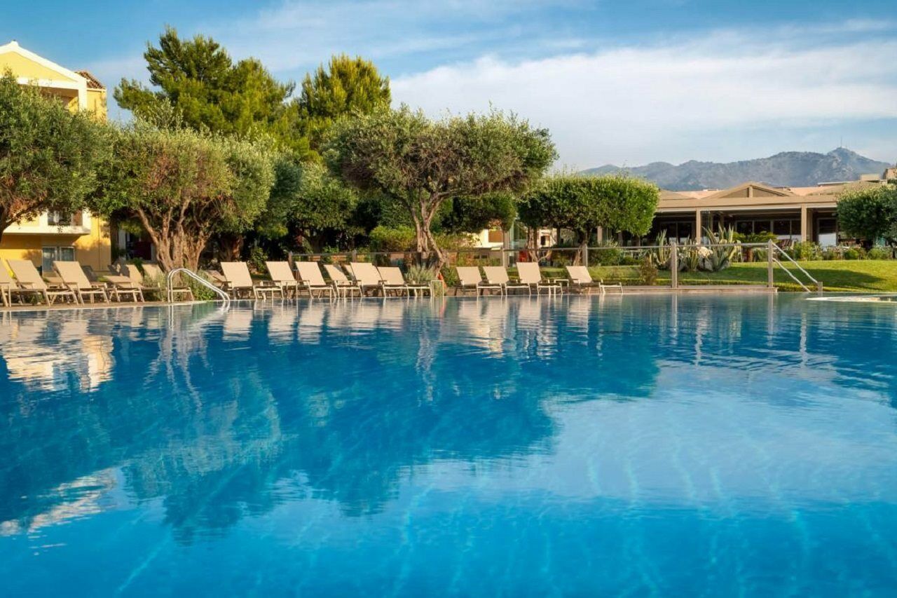 Mareblue Beach Agios Spyridon  ภายนอก รูปภาพ